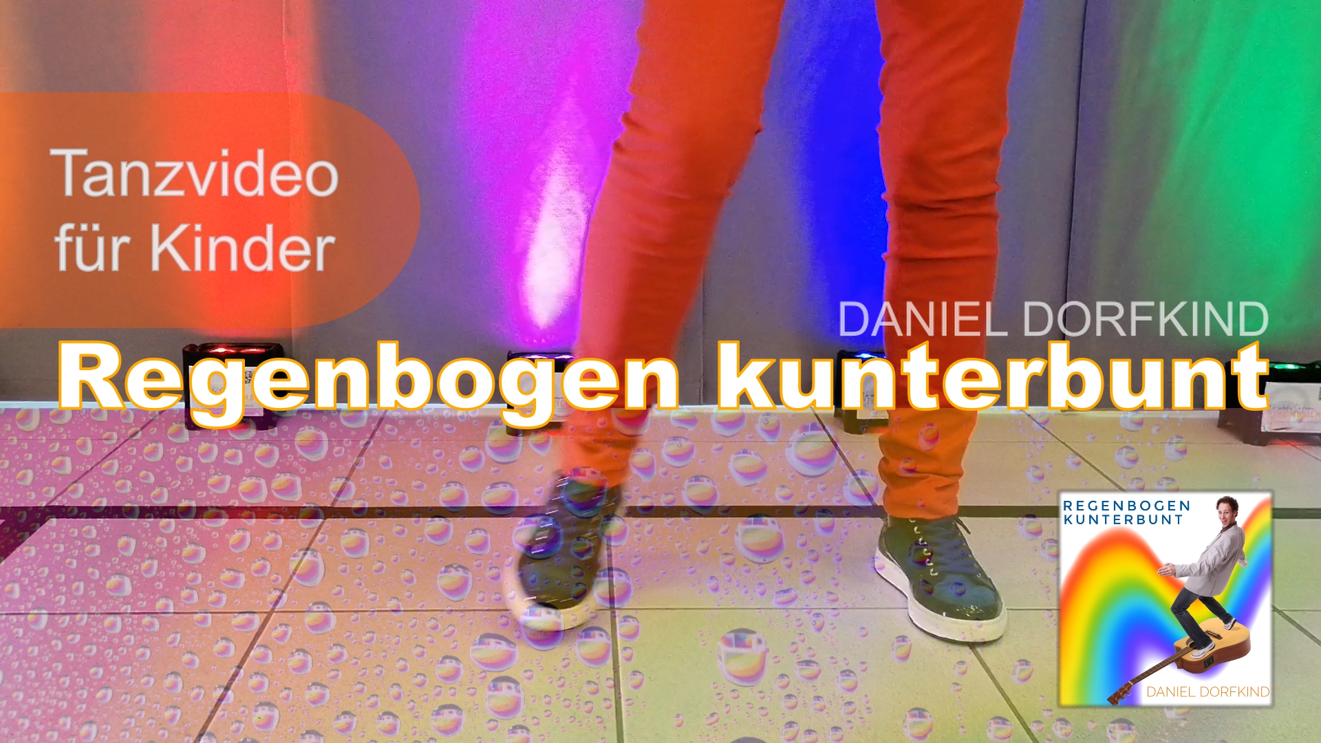 Mehr über den Artikel erfahren Regenbogenlied Regenbogen  kunterbunt | Kindertanz im Lockdown | 2021