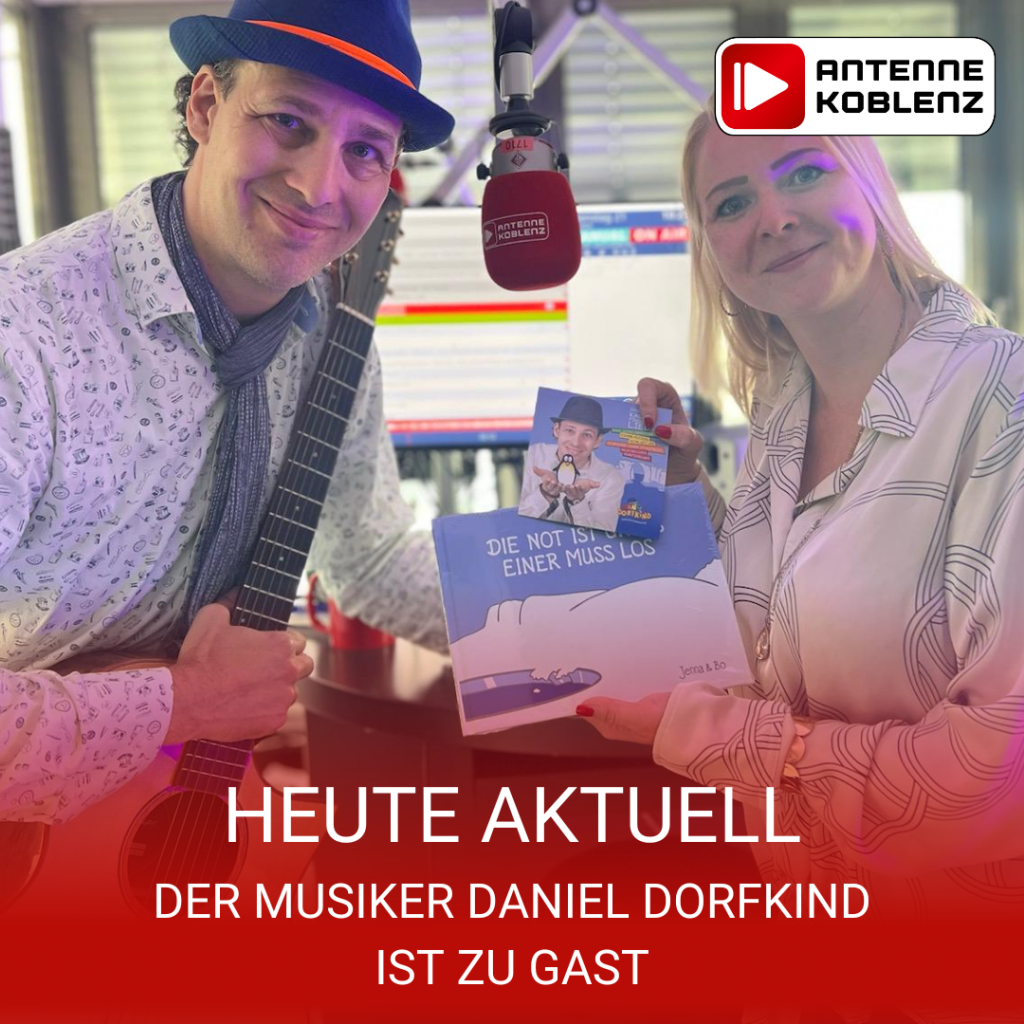 Daniel Dorfkind bei Antenne Koblenz zum Radio Interview, 23.05.2024