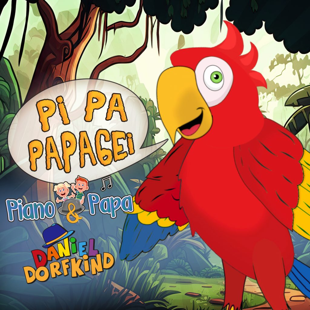 Pi Pa Papagei, Papageienlied für Kinder, Kinderliederhit mit mehr als 16 Millionen Spotify Aufrufen in den ersten 3 Jahren